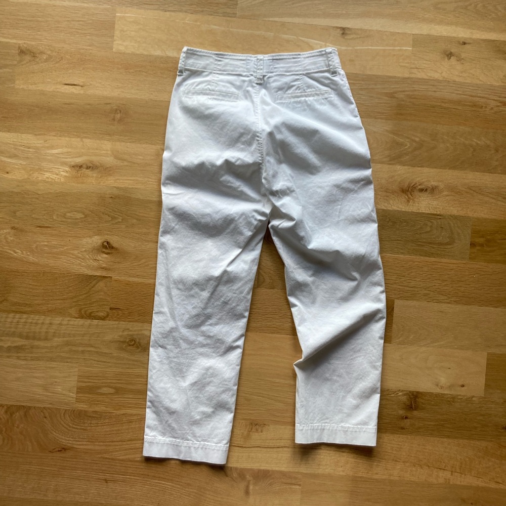 Everlane Relaxed High Waist Chino Sz 0 EUC White Button Fly Stretch Straight - Picture 11 of 16